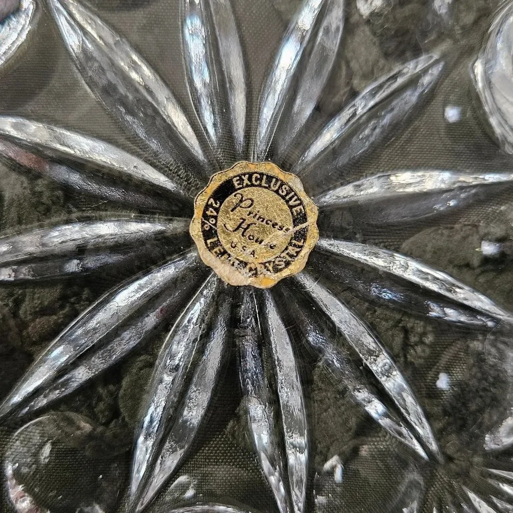 Vintage Princess House crystal ✨ elegant starburst taper candle holder.